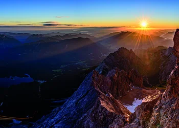 Sonnenuntergang Fondue am Dachstein 